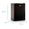 Black & Decker Compact Refrigerator Energy Star Single Door Mini Fridge with Freezer, 2.5 Cubic Feet, Black BCRK25B - alternate 5
